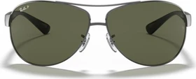 Ray-Ban RB3386 63mm gunmetal-black/polarized green