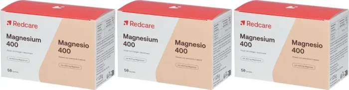 Redcare Magnesium 400 Direkt Granulat Portionsbeutel, 150 Stück (3x 50 Stück)