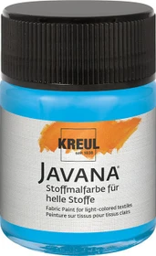 Kreul Javana Stoffmalfarbe für helle Stoffe, leuchtblau, 50ml
