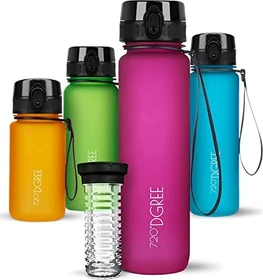 720°DGREE uberBottle softTouch Trinkflasche 1l fuchsia pink