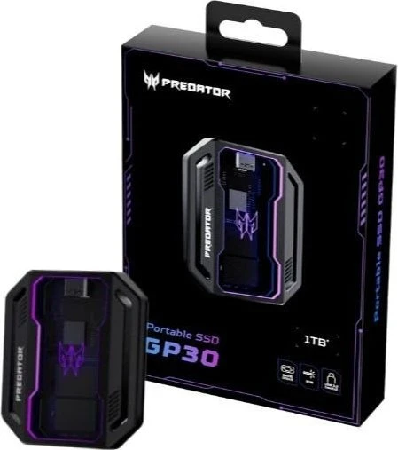 Acer Predator GP30 Portable SSD, 1TB, USB-C 3.1