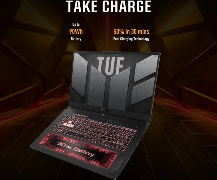 ASUS TUF Gaming A15 (2023) FA507XI-LP018, Mecha Gray, Ryzen 9 7940HS, 16GB RAM, 1TB SSD, GeForce RTX 4070, DE
