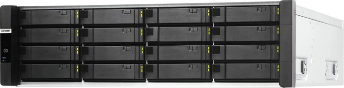 QNAP ES1686dc-R2-2142IT-128G, 64GB RAM reg ECC, 4x SFP+ 10Gb/s, 3x RJ-45 1000Base-T, 3HE
