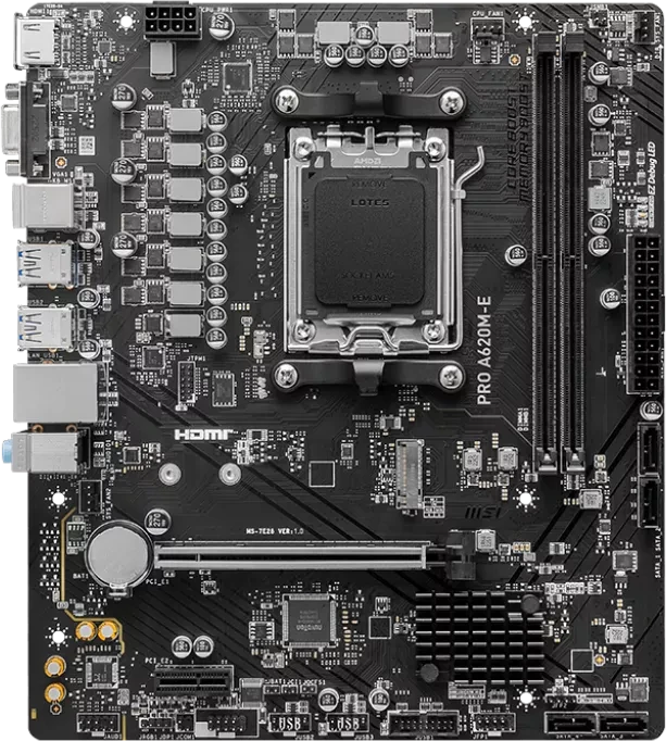 MSI PRO A620M-E (AMD AM5)