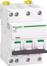 Schneider Electric Acti9 iC40N - Leitungsschutzschalter - 3P+N - 16A - B Kurve - 6kA/10kA