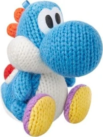 Nintendo amiibo Figur Yoshi's Woolly World Collection Hellblauer Woll-Yoshi (Switch/WiiU/3DS)