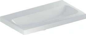 Geberit iCon Light Waschtisch verkürzte Ausladung 75cm, ohne Hahnloch, ohne Überlauf, weiß