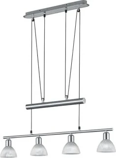 Trio Levisto Pendelleuchte 4-flammig nickel matt