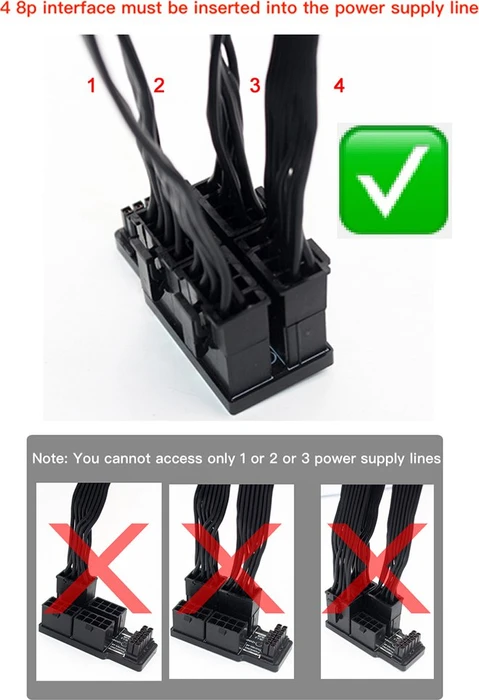 Phobya 12VHPWR Winkeladapter, 12VHPWR auf 4x 8-Pin PCIe Adapter, 180 Grad, links, weiß