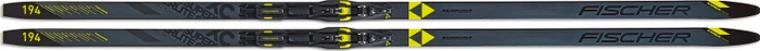 Fischer Superlite Crown EF + Control Step schwarz/gelb (inkl. Bindung) (Modell 2021/2022)