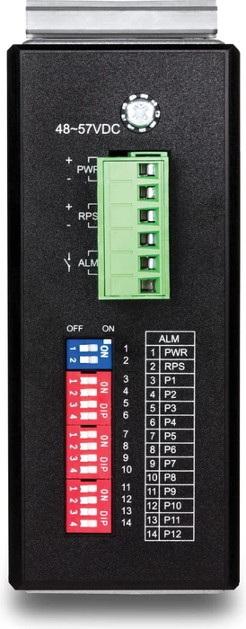 TRENDnet TI Hardened Industrial Railmount Gigabit Managed Switch, 8x RJ-45, 4x SFP, 240W PoE+