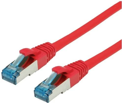 Value Patchkabel, Cat6a, S/FTP, RJ-45/RJ-45, 0.3m, rot