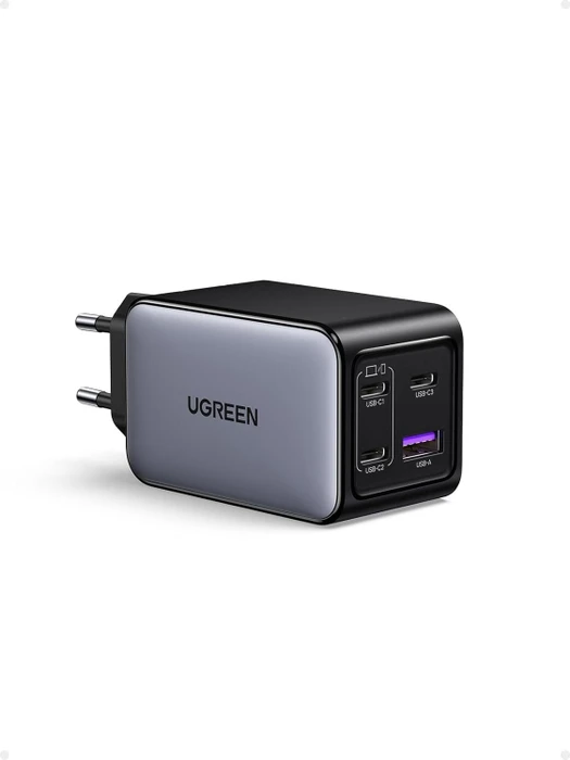 Ugreen Nexode 65W 3C1A GaN Ladegerät schwarz/grau
