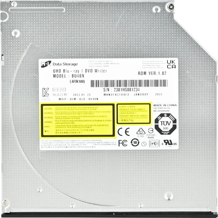SilverStone TOB04 V2, UltraSlim schwarz, SATA