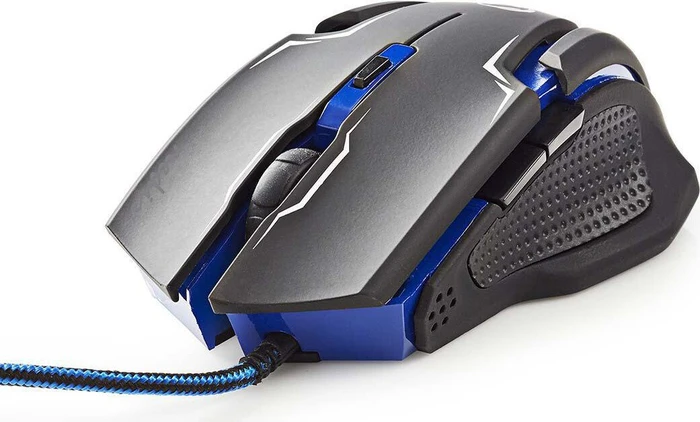 Nedis Zyoquo Gaming Mouse und Mousepad Kit, schwarz, USB