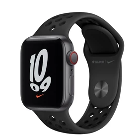 Apple Watch Nike SE (GPS + Cellular) 40mm space grau mit Sportarmband anthrazit/schwarz
