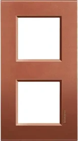 Bticino Livinglight Abdeckrahmen 2-fach, brick