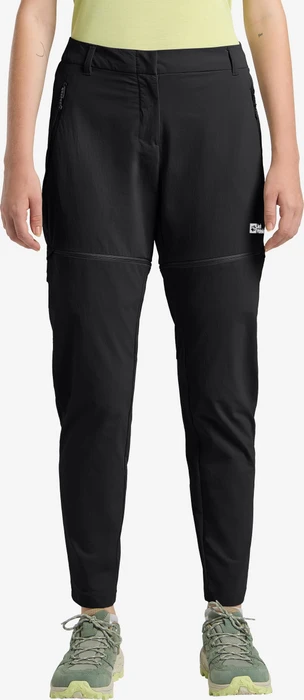 Jack Wolfskin Hikeout Zip-Off Hose lang schwarz (Damen)