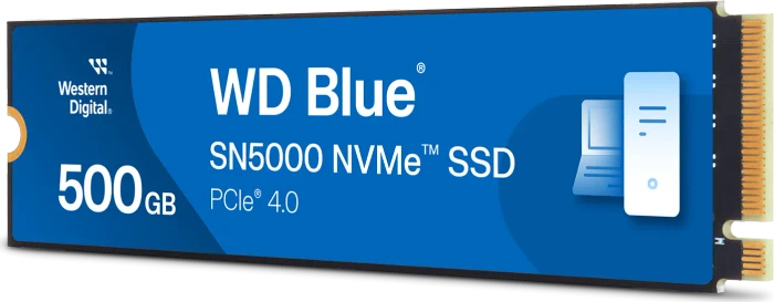 Western Digital WD Blue SN5000 NVMe SSD 500GB, M.2 2280 / M-Key / PCIe 4.0 x4