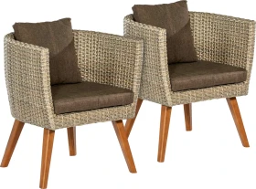 Merxx Imperia Stapelsessel beige,   2 Stück