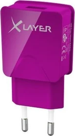 XLayer USB-Netzteil 2.1A Colour Line violett