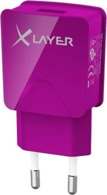 XLayer USB-Netzteil 2.1A Colour Line violett