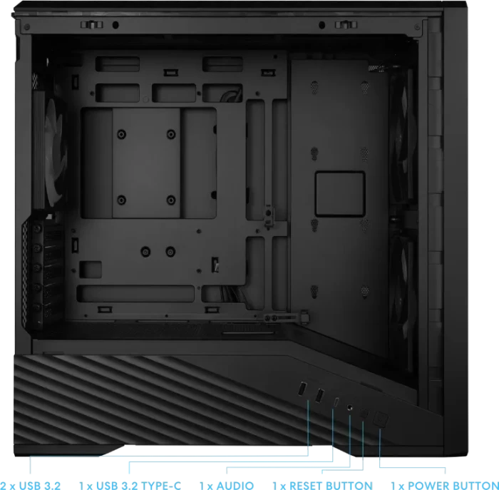 Lian Li Vector V150 INF, schwarz, Glasfenster