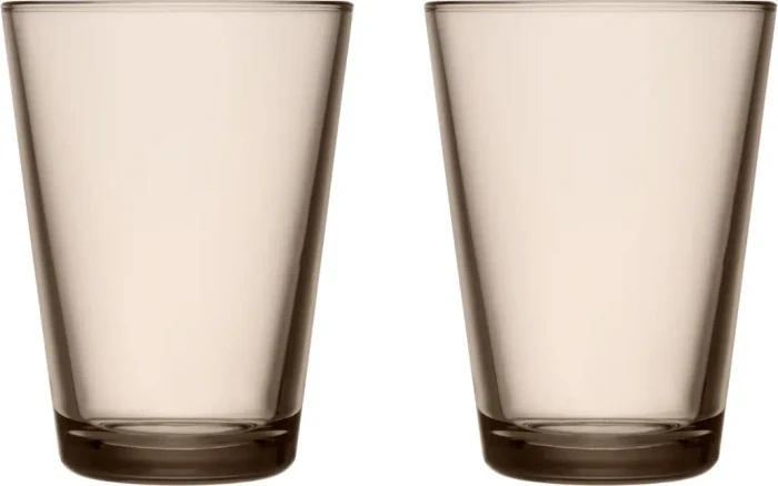 Iittala Kartio Trinkglas 400ml leinen, 2 Stück