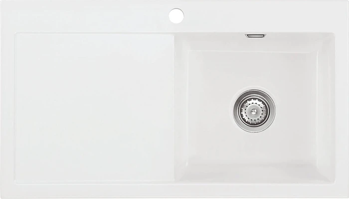 systemceram Mera 90 F Einbau Becken rechts polar