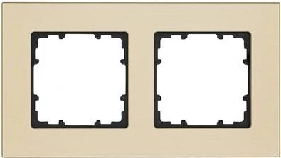 Siemens DELTA miro Aluminium Rahmen 2-Fach, aluminium oxidgelb