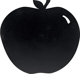 Securit Silhouette Board Apfel, Kreidetafel, schwarz, 29.1x31.6cm