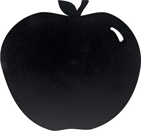 Securit Silhouette Board Apfel, Kreidetafel, schwarz, 29.1x31.6cm