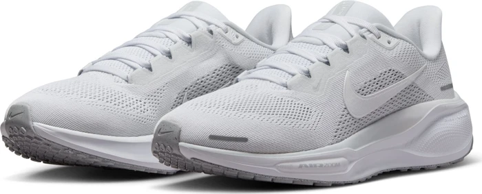 Nike Pegasus 41 white/pure platinum/metallic silver (Damen)