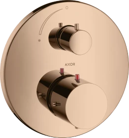 Hansgrohe Axor Starck Thermostat Unterputz mit Absperrventil polished red gold