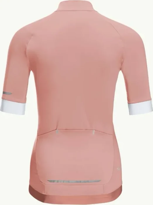 Jack Wolfskin Gravex FZ Trikot kurzarm rose dawn (Damen)