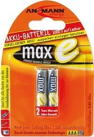 Ansmann maxE Micro AAA NiMH 800mAh, 2er-Pack