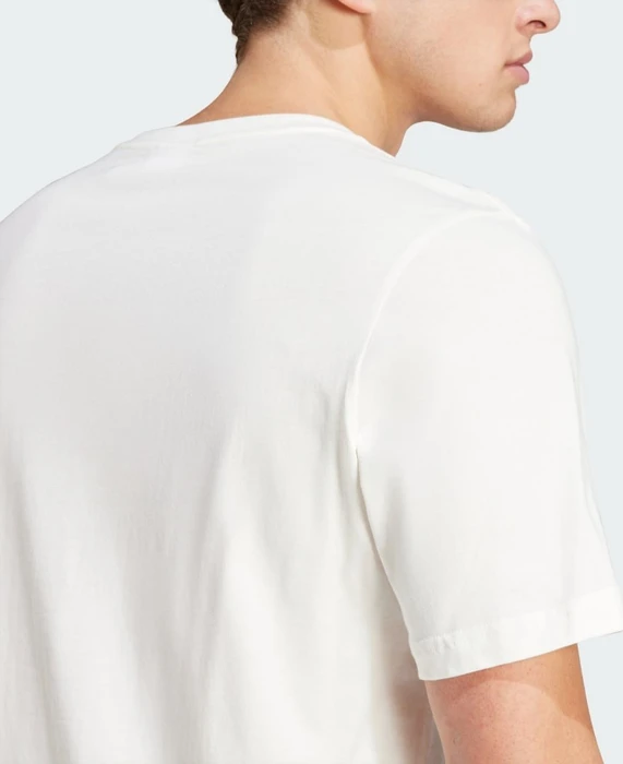 adidas Essentials Single Jersey Embroidered Small Logo T-Shirt kurzarm off white (Herren)
