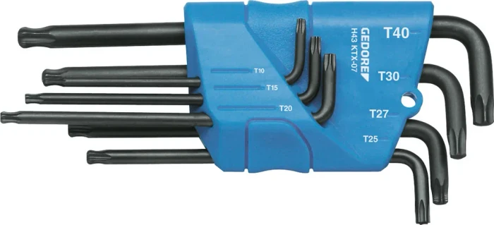 Gedore H43 KTX-07 Torx Winkelschlüsselsatz, 7-tlg.