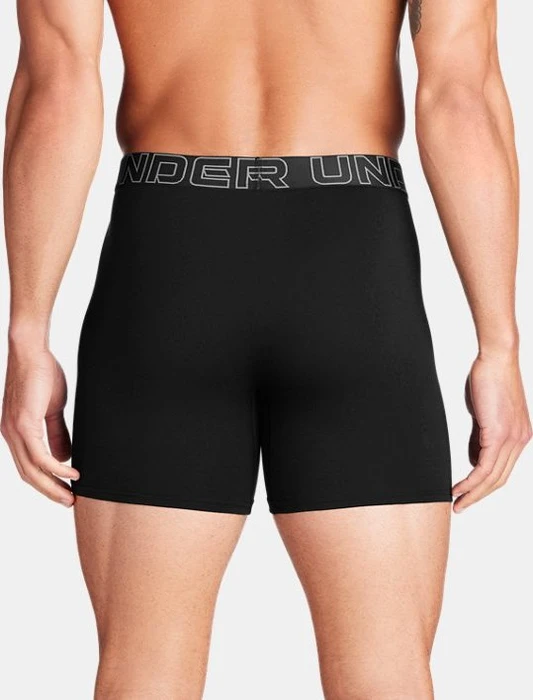 Under Armour Performance Cotton Boxerjock 3er Boxer Briefs black/steel (Herren)