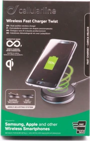 Cellularline Wireless Fast Charger Twist schwarz