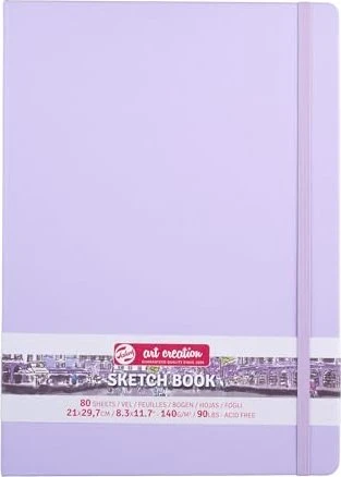 Royal Talens Skizzenbuch pastellviolett, A4, glatt, 80 Blatt