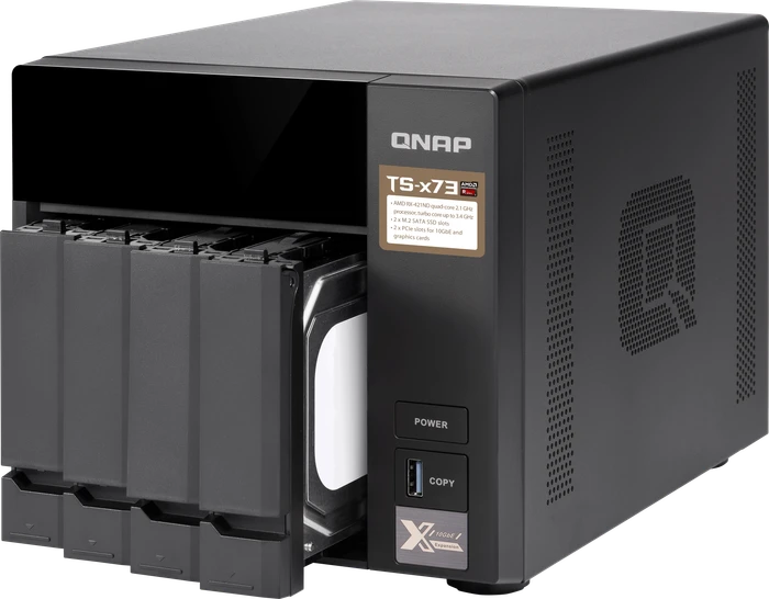 QNAP Turbo Station TS-473-8G, 8GB RAM, 4x RJ-45 1000Base-T, 4x USB-A 3.0