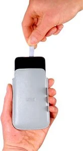 Artwizz Leather Pouch für iPod touch 2G grau Lederetui