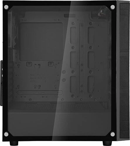 SilverStone Fara R1 Rainbow, schwarz, Glasfenster