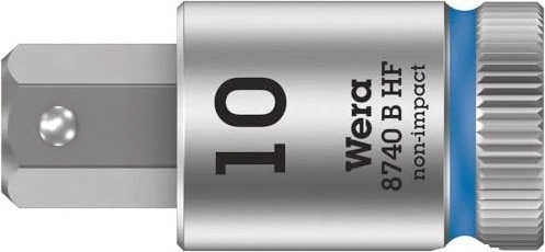 Wera 8767 B HF Zyklop Innensechskant Steckschlüssel 3/8", 10x38.5mm