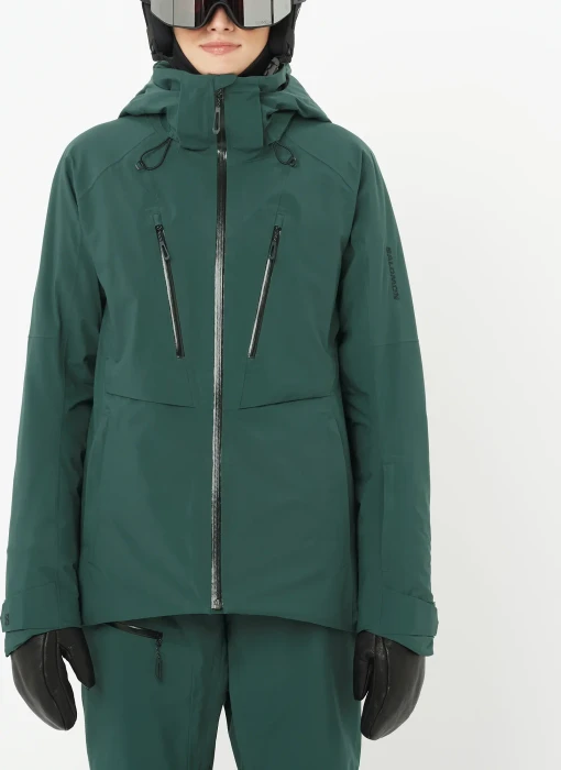 Salomon Brilliant Skijacke green gables (Damen)