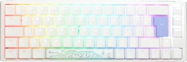 Ducky One 3 SF PBT, LEDs RGB, Pure White, MX SPEED RGB Silver, USB, ES