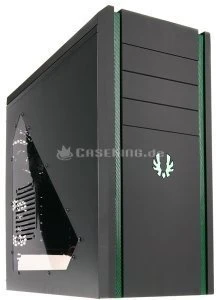 BitFenix Shinobi USB 3.0 schwarz/grün, Acrylfenster