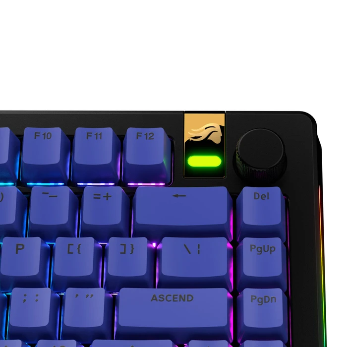 Glorious GPBT Basics Keycaps, Kunststoff (PBT), Mana Blue, blau, 130 Tasten, ANSI-US