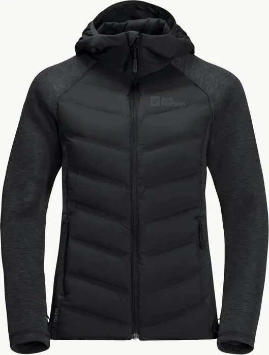 Jack Wolfskin Tasman Down Hybrid Funktionsjacke schwarz (Damen)